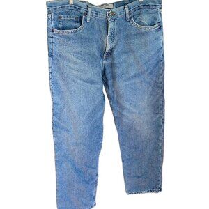 Wrangler Authentics Mens Fleece Lined Insulated Warm Blue Jeans Size 40x30​​​​​